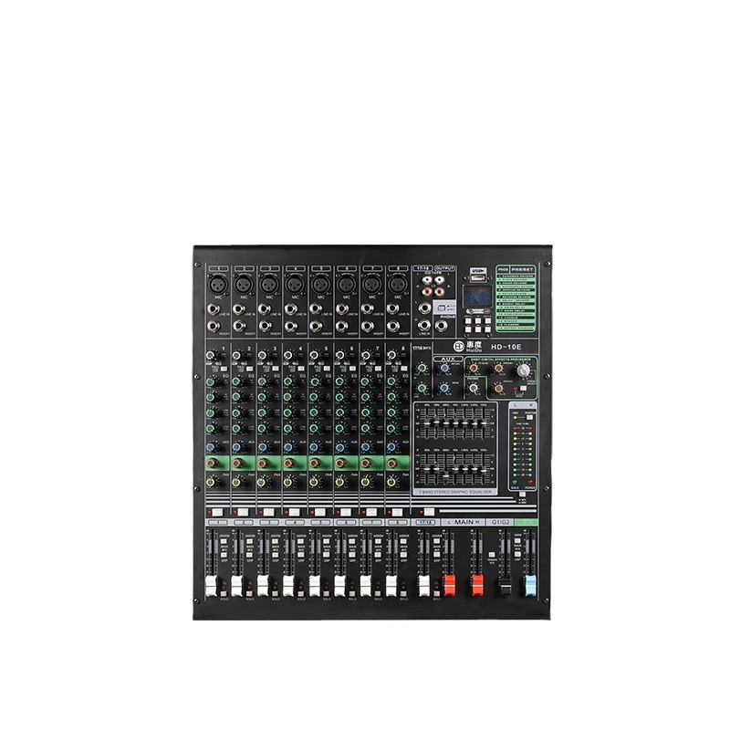 Audio Mixer 4 Channel - Mixer Analog Multi-Saluran Profesional, Efek Reverb
