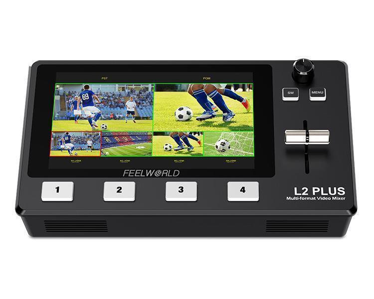 Audio Mixer 4 Channel - FEELWORLD L2 PLUS Multi-Camera Video Mixer