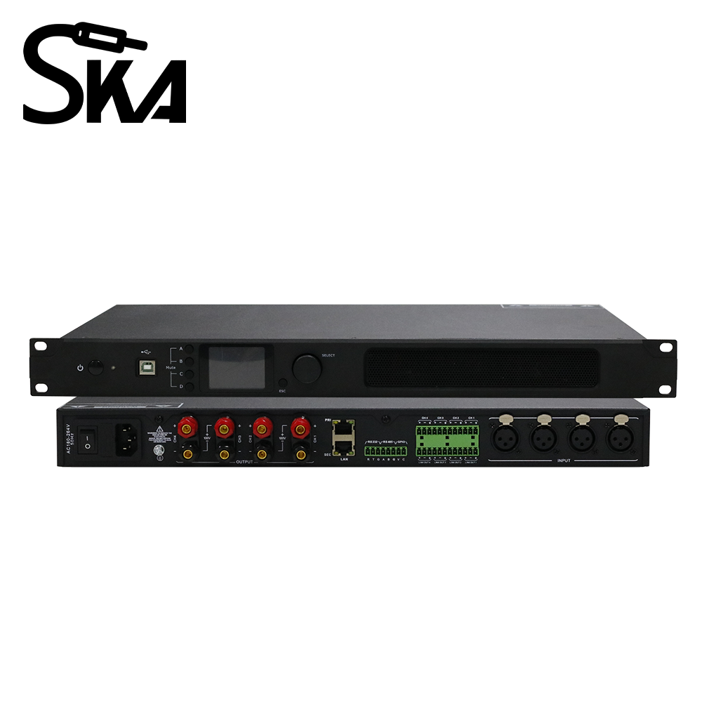 Audio Mixer 4 Channel - DSP Digital Power Amplifier 1U Tipe