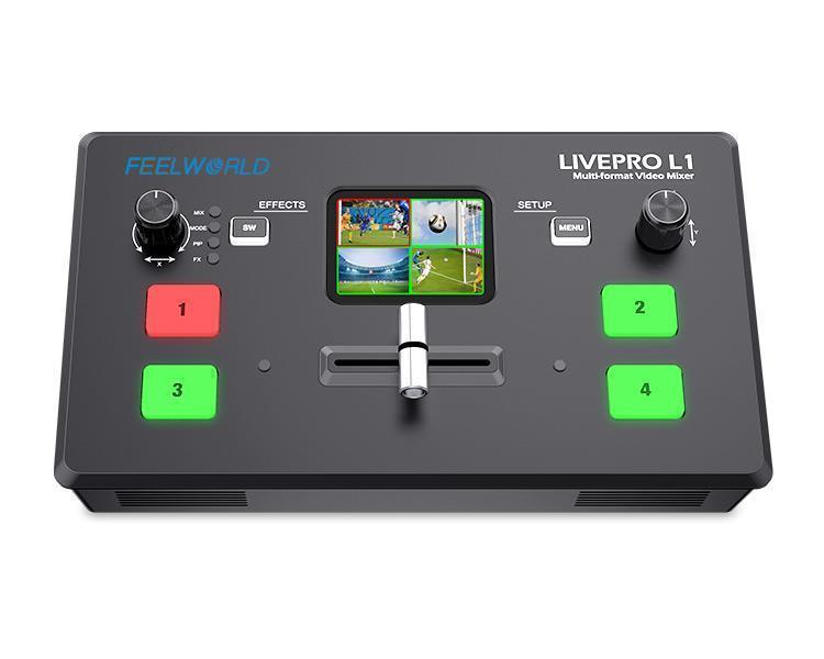 Audio Mixer 4 Channel - FEELWORLD LIVEPRO L1 V1 4xHDMI Input