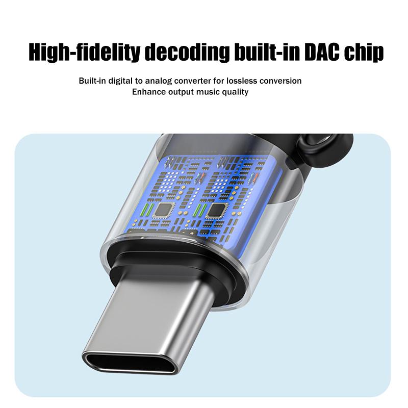 Dekoder DAC Jack Tipe C ke 3.5 - Audio Music Free Online ulasan dan harga