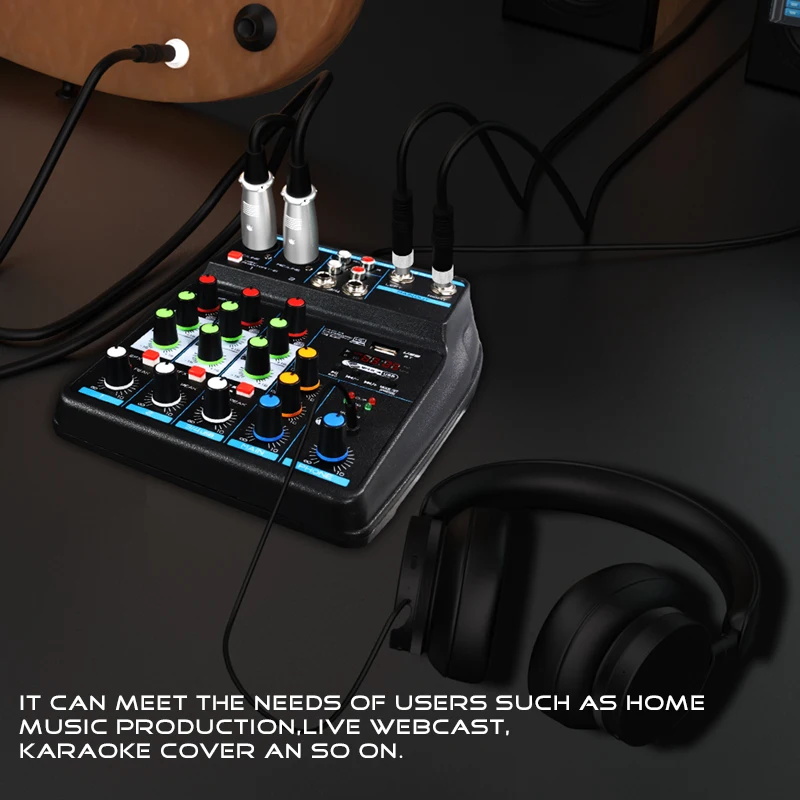 Konsol Mixer Audio Digital Pro - Audio Mixer 4 Channel ulasan dan harga