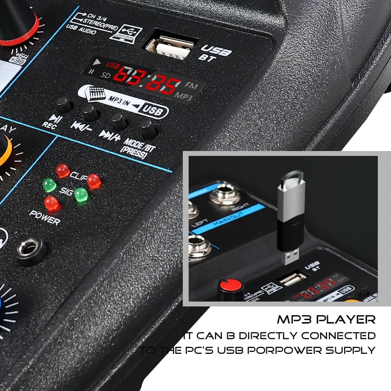 Konsol Mixer Audio Digital Pro - Audio Mixer 4 Channel ulasan dan harga