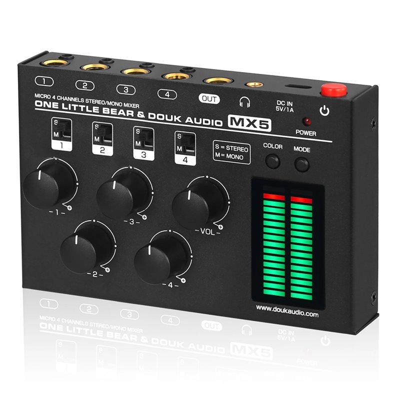B67C untuk Douk Audio MX5 Mixe - Audio Mixer 4 Channel ulasan dan harga