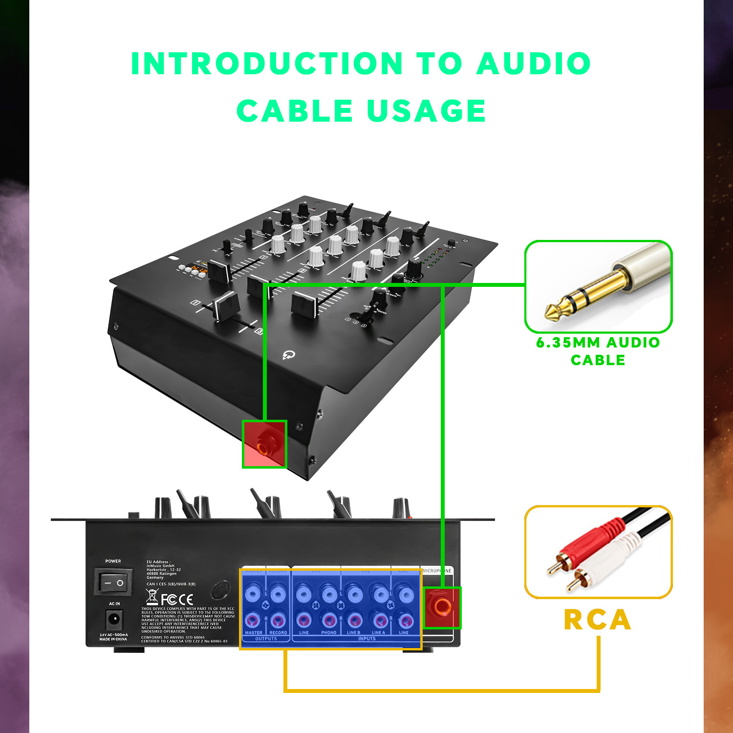 Mixer DJ 4-Channel, Konsol Mix - Audio Mixer 4 Channel ulasan dan harga