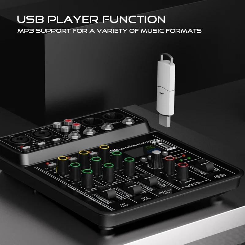 Mixer Antarmuka Audio dengan B - Audio Mixer 4 Channel ulasan dan harga