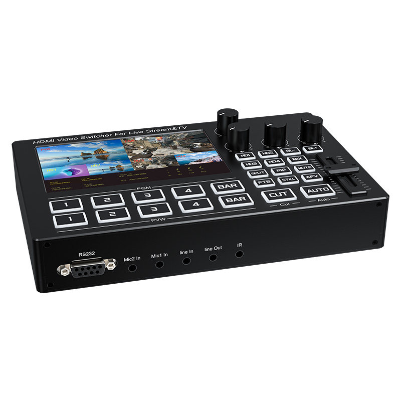 Mixer Switcher Video Streaming - Audio Mixer 4 Channel ulasan dan harga
