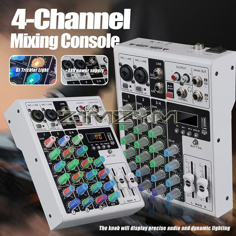 Mixer Audio Bluetooth RGB 4 Sa - Audio Mixer 4 Channel ulasan dan harga