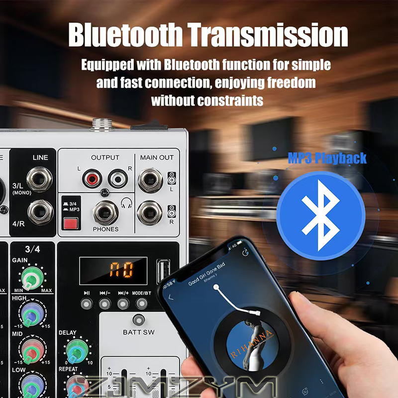 Mixer Audio Bluetooth RGB 4 Sa - Audio Mixer 4 Channel ulasan dan harga