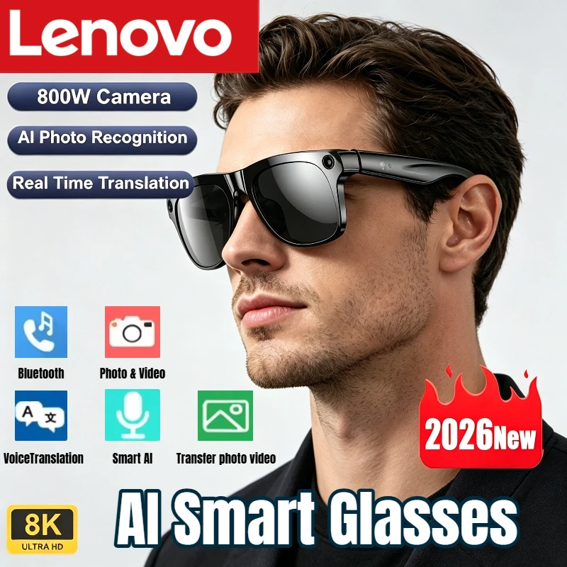 Kacamata Pintar Lenovo AI 8K H - Audio Hd Music ulasan dan harga