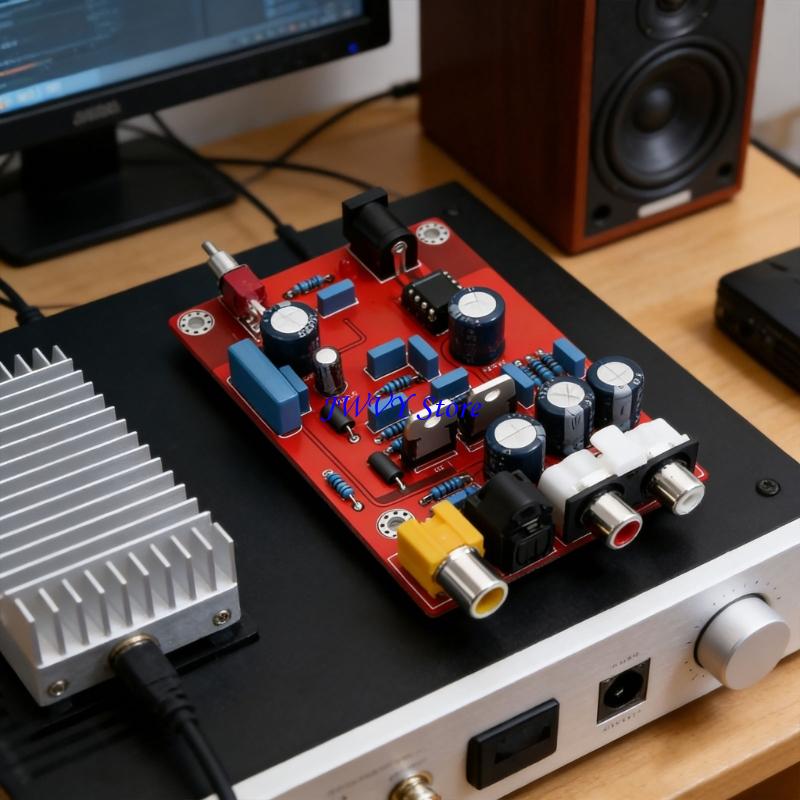Papan Dekoder 573A TDA1543 CS8 - Audio Music Quality Enhancer ulasan dan harga