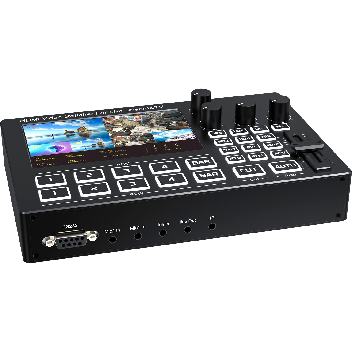 Mixer Video Streaming Langsung - Audio Mixer 4 Channel ulasan dan harga